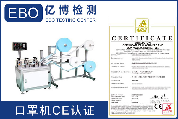 口罩机出口需要CE认证吗？