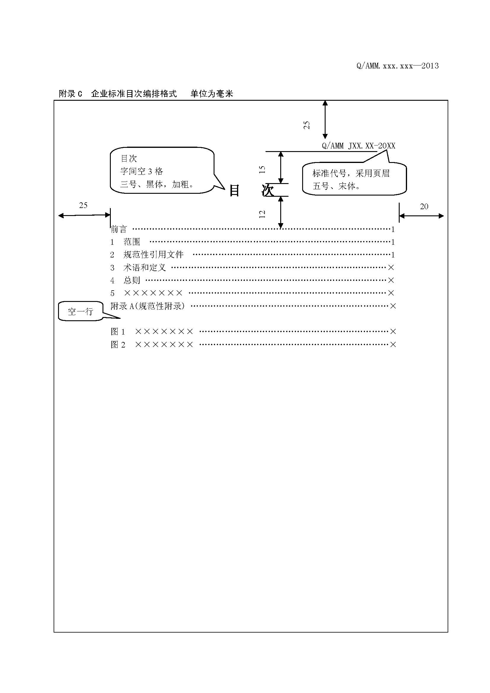 企业标准编写格式