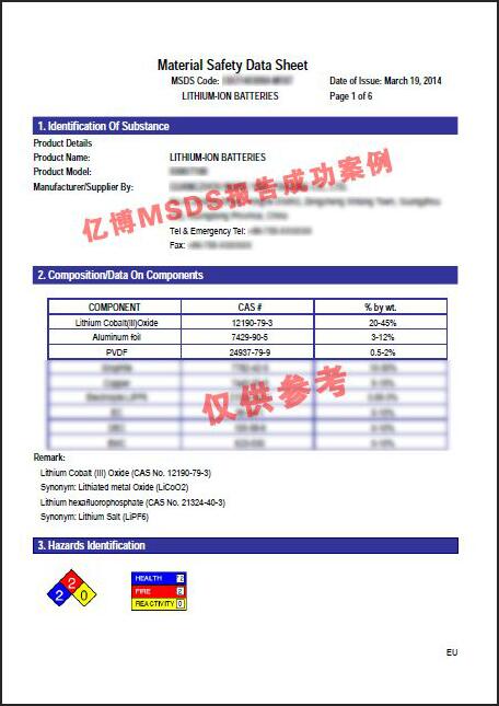 MSDS报告常见问题解答